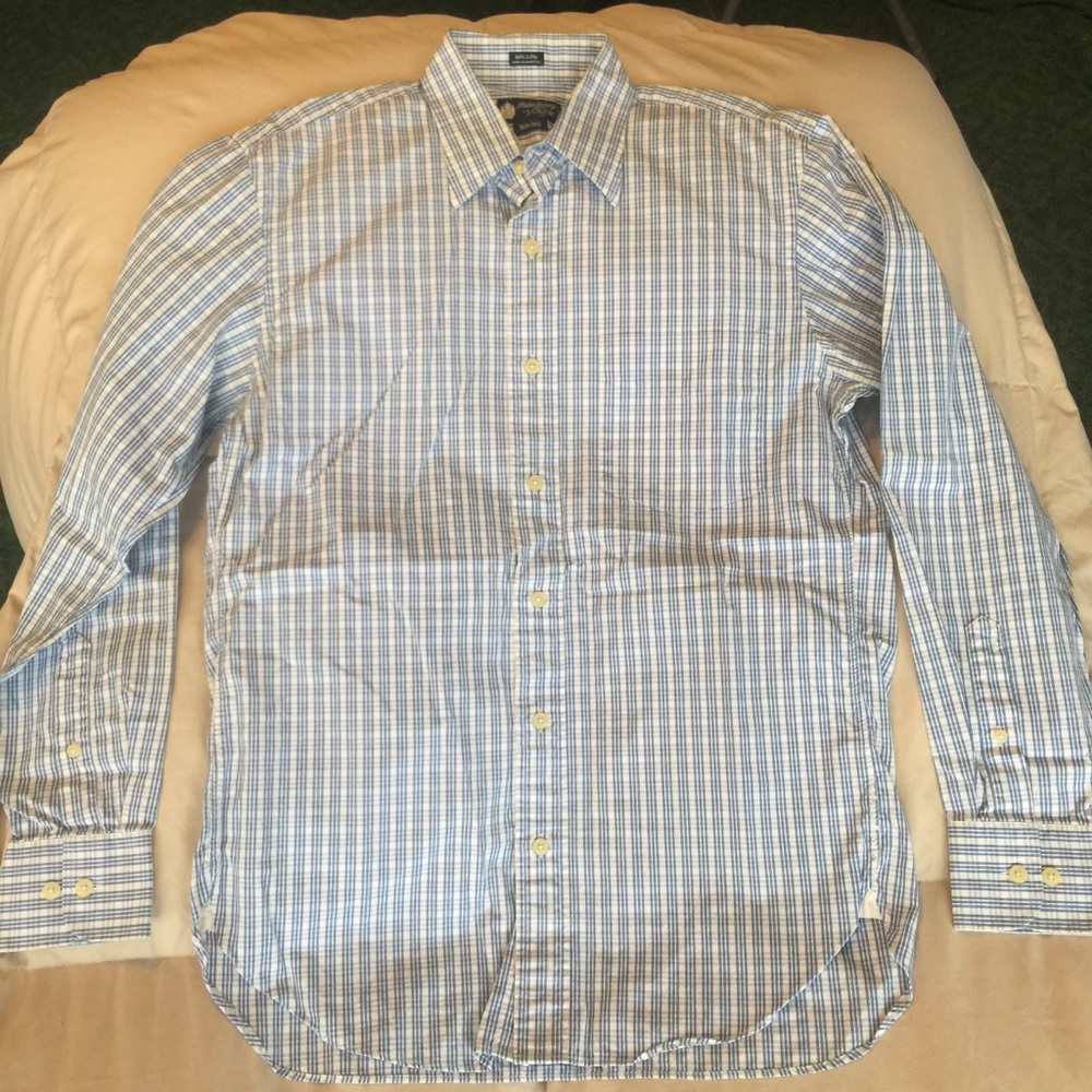 J. Crew 2-Ply 80s style button down. Men's Small